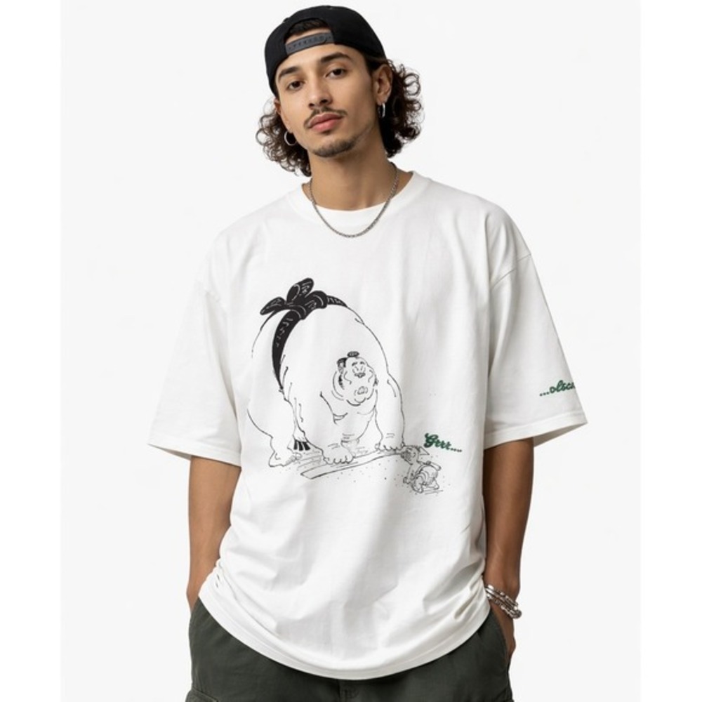 VTG‎ Grolsch Premium Lager Sumo Graphic T-Shirt Mens XL White Vintage Beer Promo